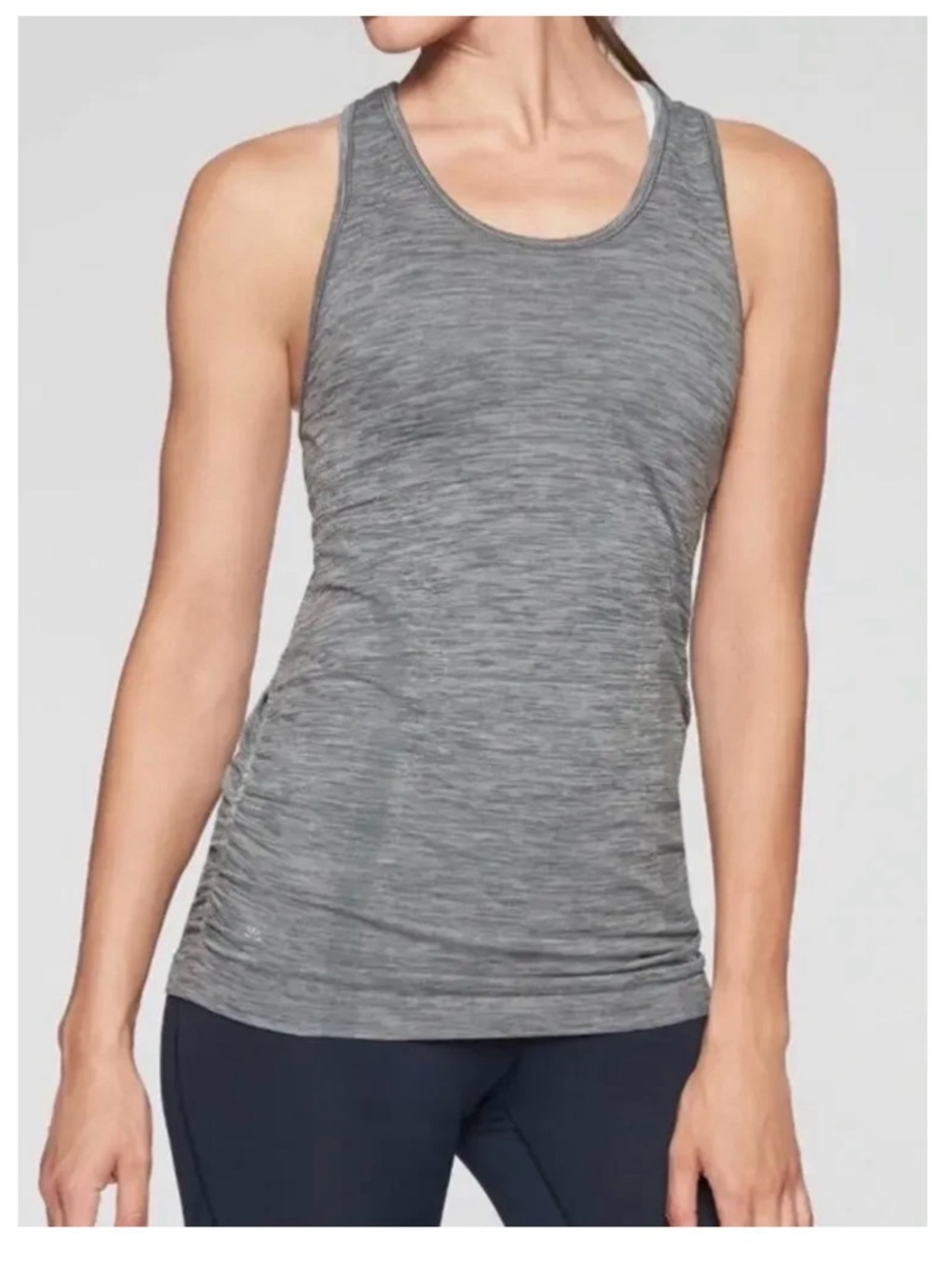 Athleta  Women’s Speedlight Heather Gray Tank Top Size Medium